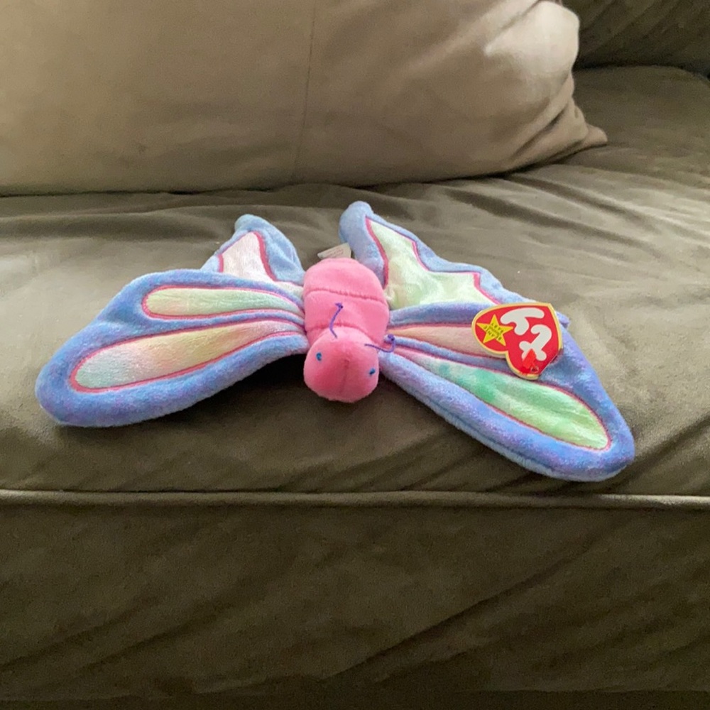 FLUTTER THE BUTTERFLY BEANIE BABY